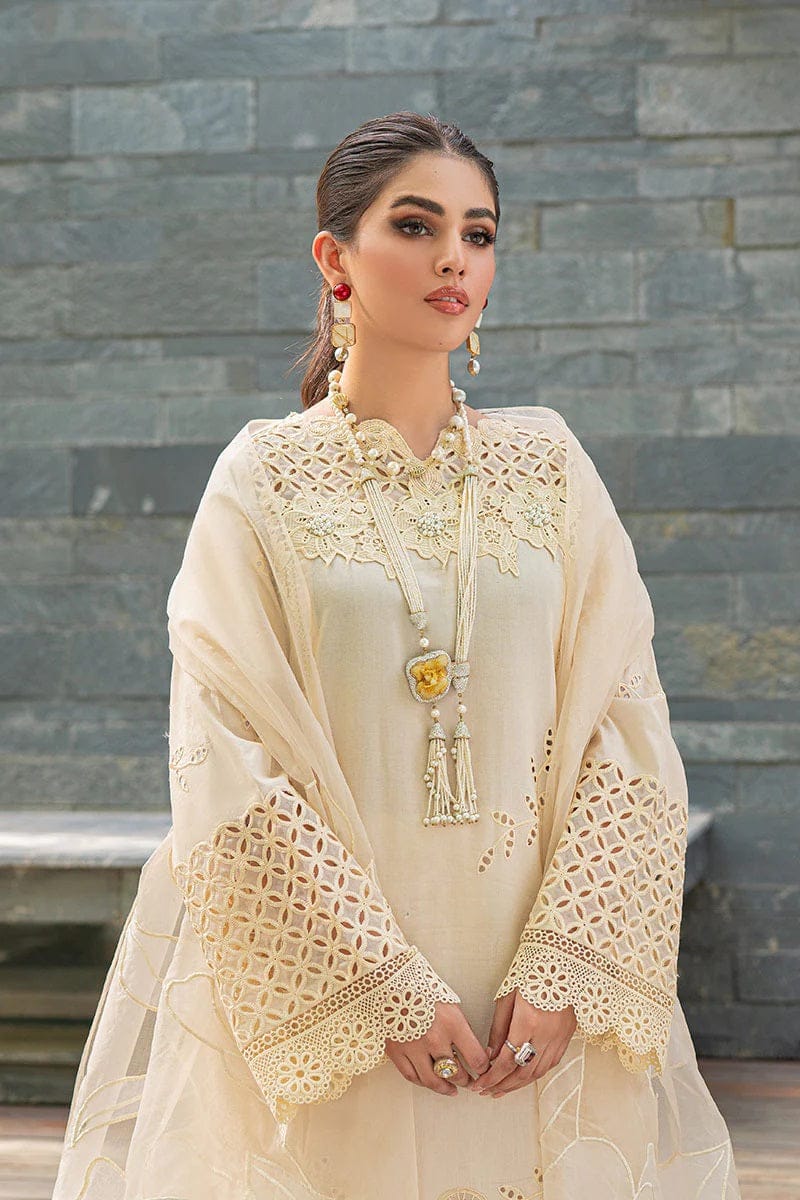03-Piece Chikankari Embroidery Suit - Ready To Wear