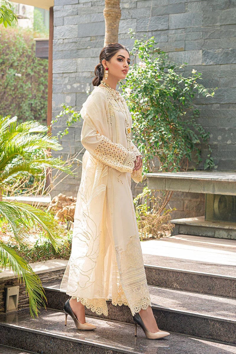 03-Piece Chikankari Embroidery Suit - Ready To Wear