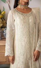 3 Piece Stitched Chiffon Embroidery Suit - Ready To Wear
