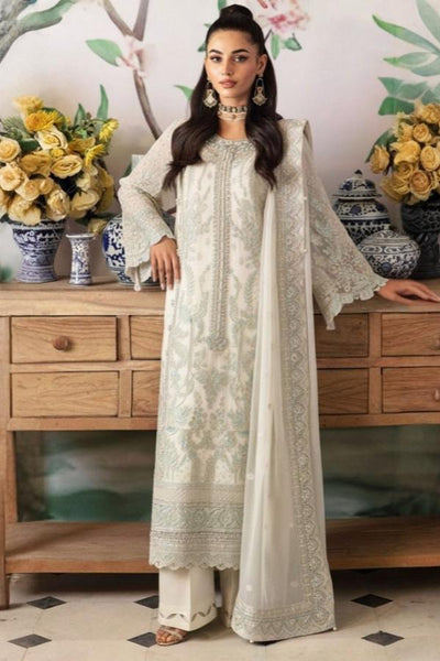 3 Piece Stitched Chiffon Embroidery Suit - Ready To Wear